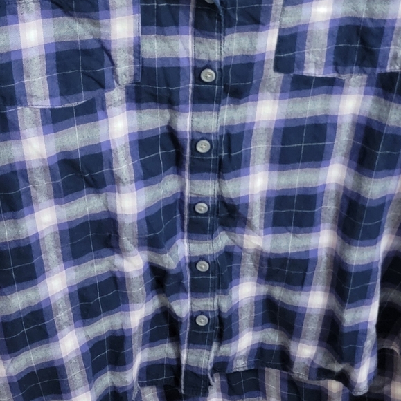 EUC - Sonoma Everyday Shirt - lightweight flannel Purple Size L - Picture 2 of 6